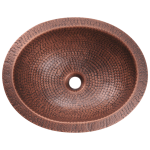 909 Single Bowl Oval Copper Sink