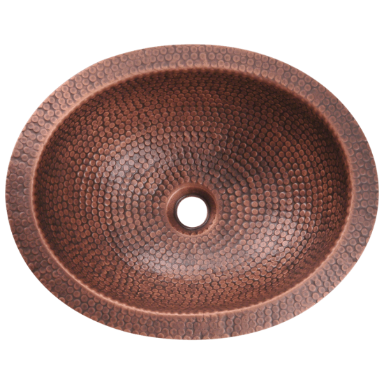 909 Single Bowl Oval Copper Sink