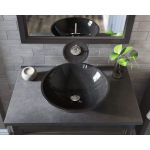 850-Black Granite Vessel Sink