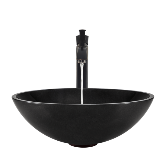 850-Black Granite Vessel Sink