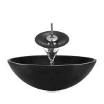 850-Black Granite Vessel Sink