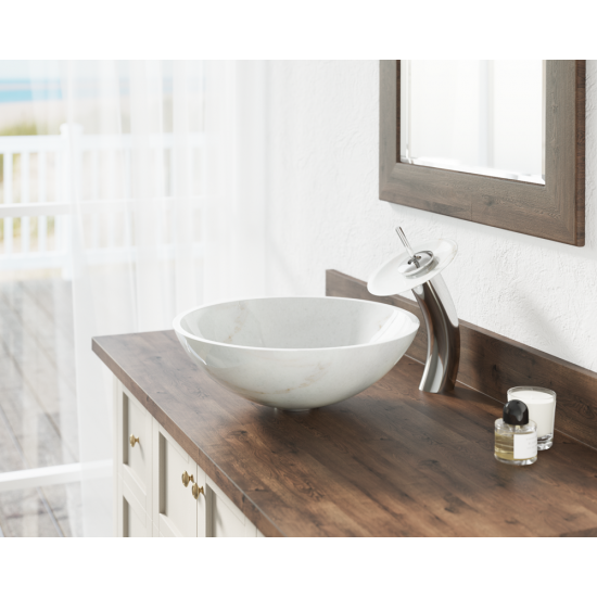 850-White Granite Vessel Sink