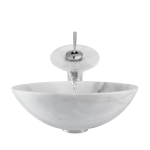 850-White Granite Vessel Sink