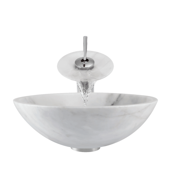 850-White Granite Vessel Sink