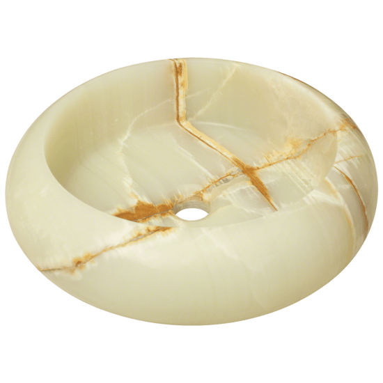 856 White Onyx Vessel Sink