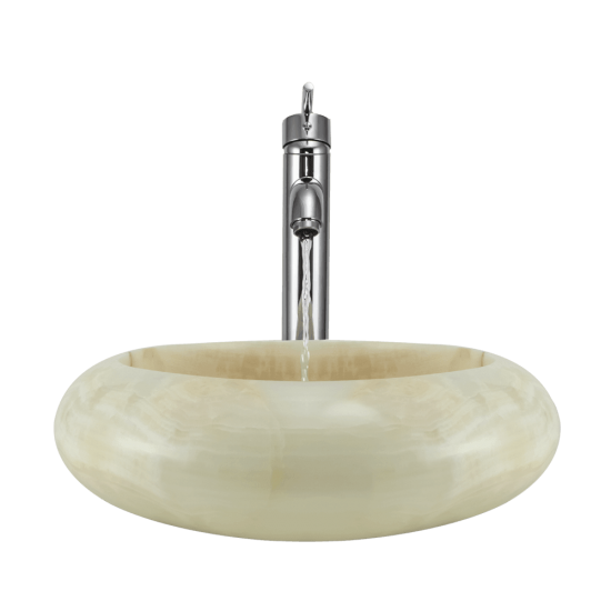 856 White Onyx Vessel Sink