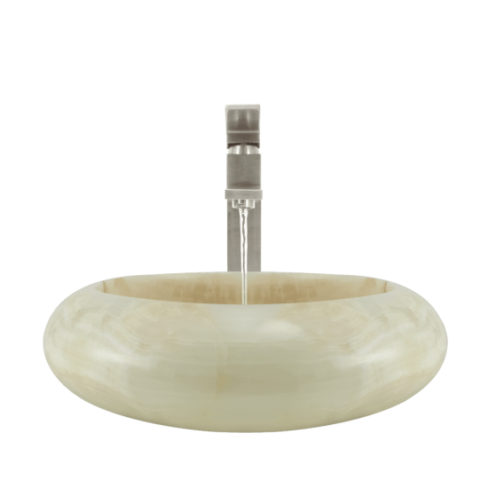 856 White Onyx Vessel Sink