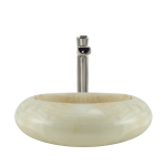 856 White Onyx Vessel Sink