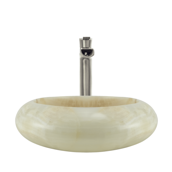 856 White Onyx Vessel Sink