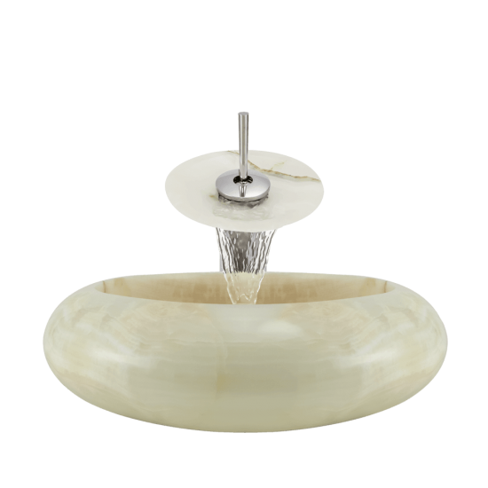 856 White Onyx Vessel Sink