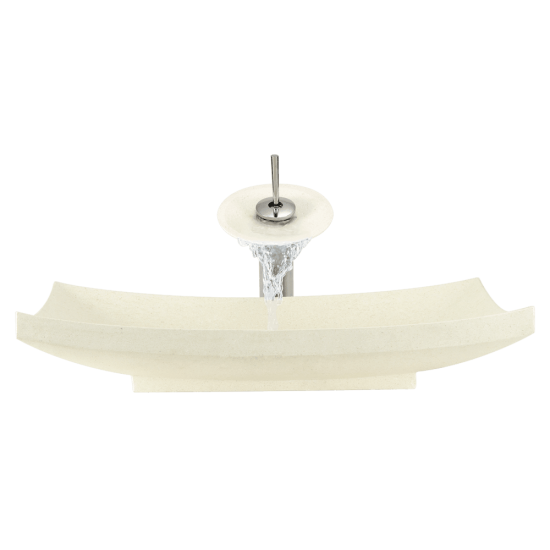 858 Cream Pinta Compound Marble Vessel Sink