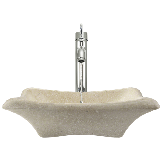 867 Galaga Beige Marble Vessel Sink