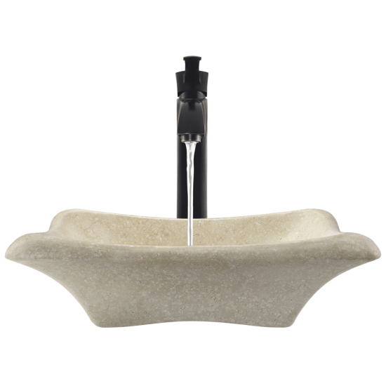 867 Galaga Beige Marble Vessel Sink