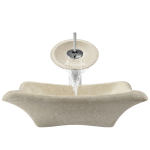 867 Galaga Beige Marble Vessel Sink