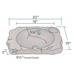960 Bronze Drop-In Sink