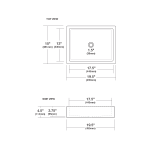 NSL1915-S Nipomo Bathroom Sink in Slate