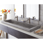NSL4819-A Trough 4819 Bathroom Sink in Ash