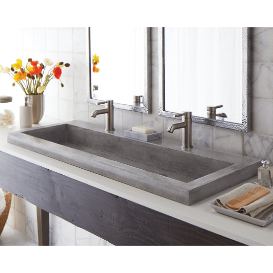 NSL4819-A Trough 4819 Bathroom Sink in Ash