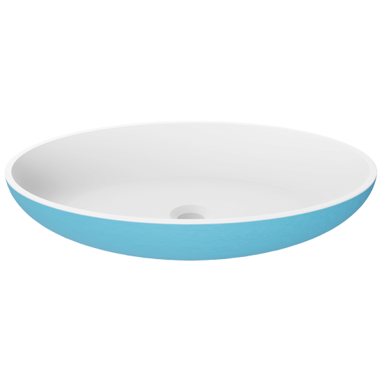 AB120 PolyStone Oval Vessel Sink