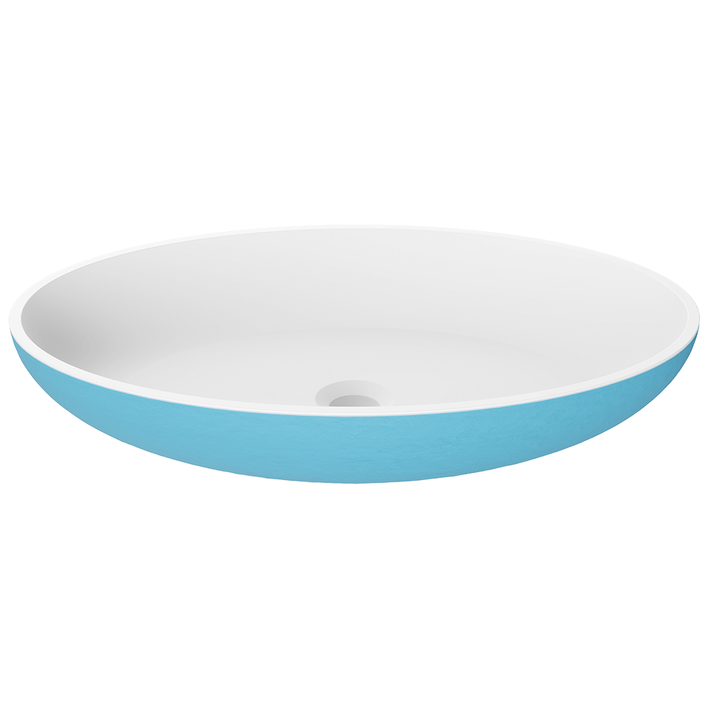 AB120 PolyStone Oval Vessel Sink