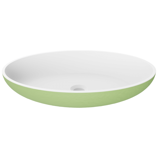 AB130 PolyStone Oval Vessel Sink