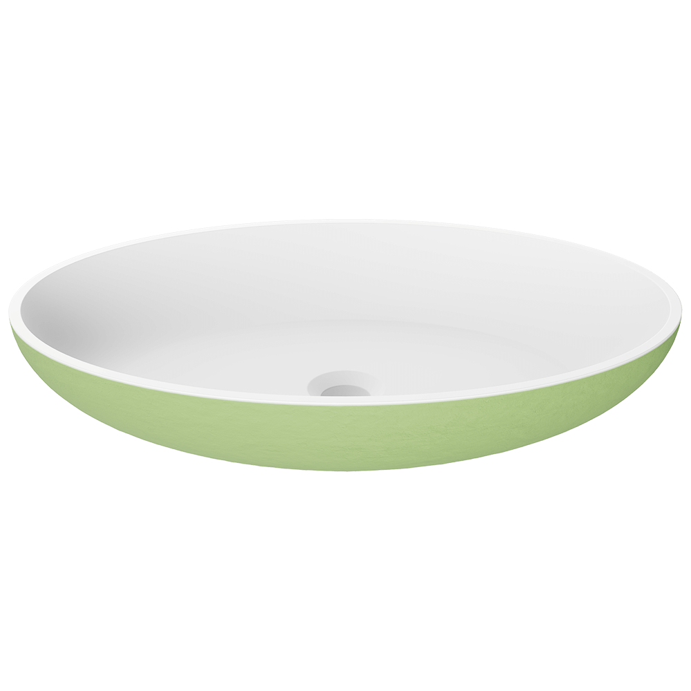 AB130 PolyStone Oval Vessel Sink
