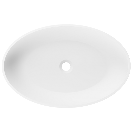 AB130 PolyStone Oval Vessel Sink