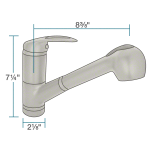 708-BN Brushed Nickel Pull Out Faucet