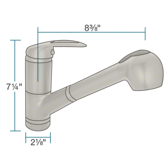 708-BN Brushed Nickel Pull Out Faucet