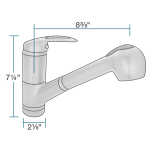 708-C Chrome Pull Out Faucet