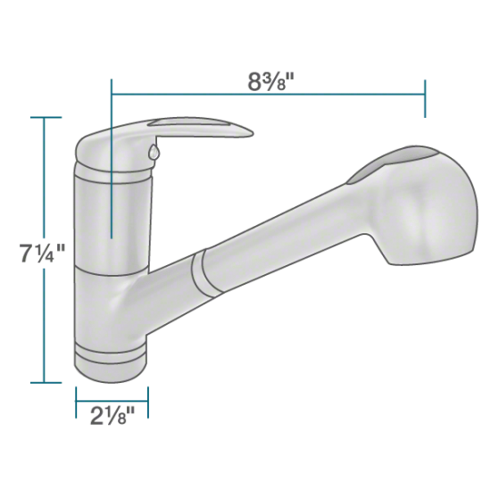 708-C Chrome Pull Out Faucet