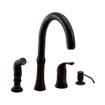 710-ABR Antique Bronze 4 Hole Kitchen Faucet