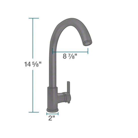 711-ABR Antique Bronze Single Handle Kitchen Faucet