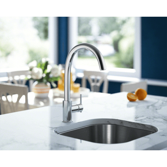 711-C Chrome Single Handle Kitchen Faucet