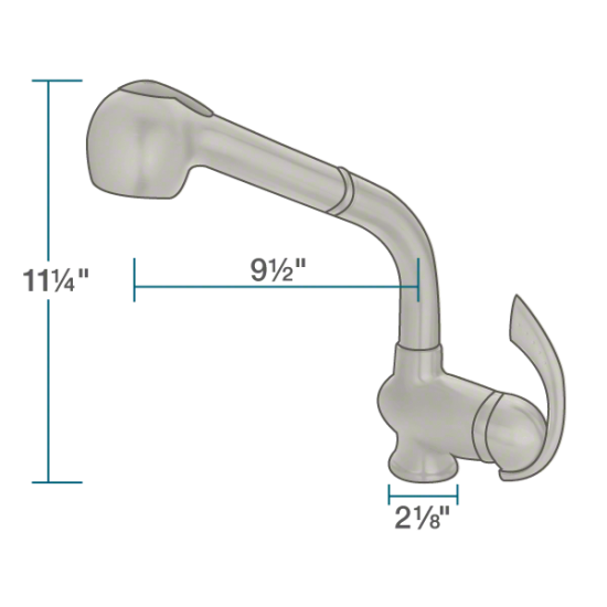 713-BN Brushed Nickel Pull Out Faucet