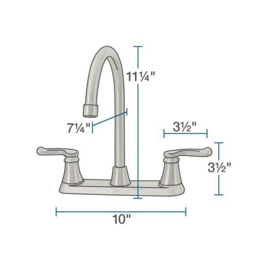 7142-BN Double Handle Faucet