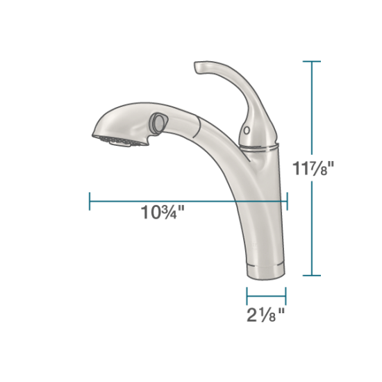 765-BN Pull-Out Spray Faucet