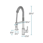 766-C Chrome Spring-Spout Faucet