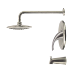 750-BN Brushed Nickel 3 Piece Rain Head Shower Set