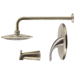 750-BN Brushed Nickel 3 Piece Rain Head Shower Set