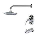 750-C Chrome 3 Piece Rain Head Shower Set