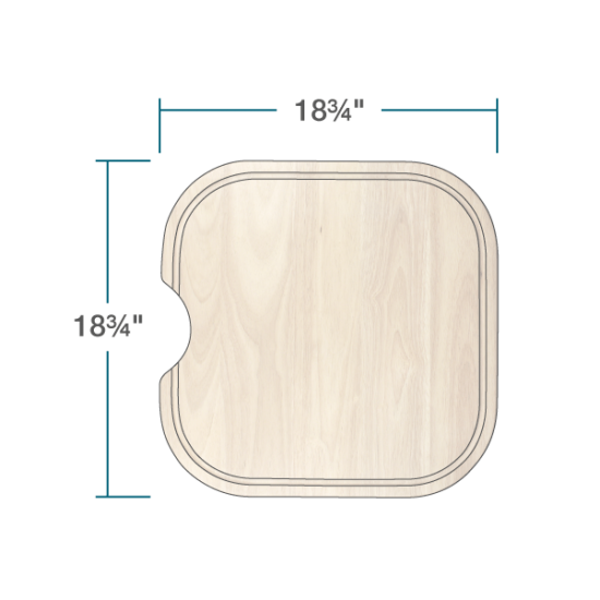 CB-2020-O-NT Natural Cutting Board