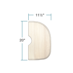 CB-2421-O-NT Natural Cutting Board