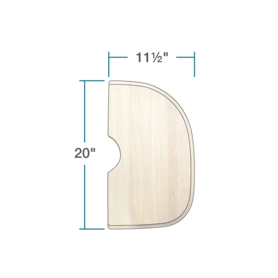 CB-2421-O-NT Natural Cutting Board