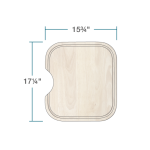 CB-502A-O-NT Natural Cutting Board