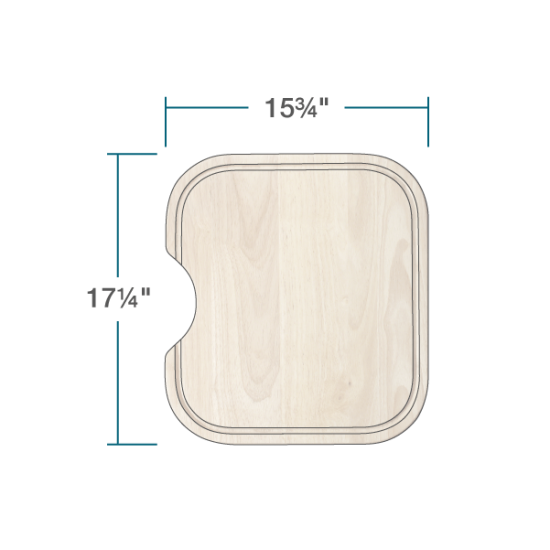 CB-502A-O-NT Natural Cutting Board