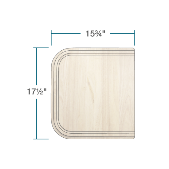 CB-512-O-NT Natural Cutting Board