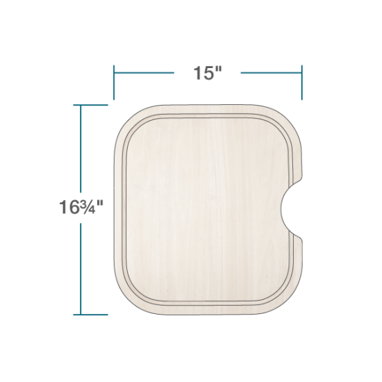 CB-3218A-O-NT Natural Cutting Board