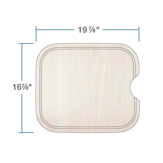 CB-3218B-L-NT Large Natural Cutting Board