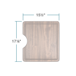 CB-801-S-SP Small Sapele Cutting Board